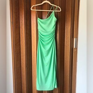 Significant Other, XS, green, one-shoulder dress
